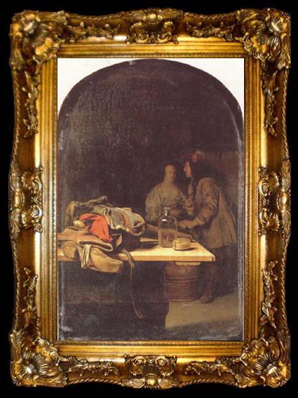 framed  Jan Vermeer Frans van Mieris (mk30), ta009-2
